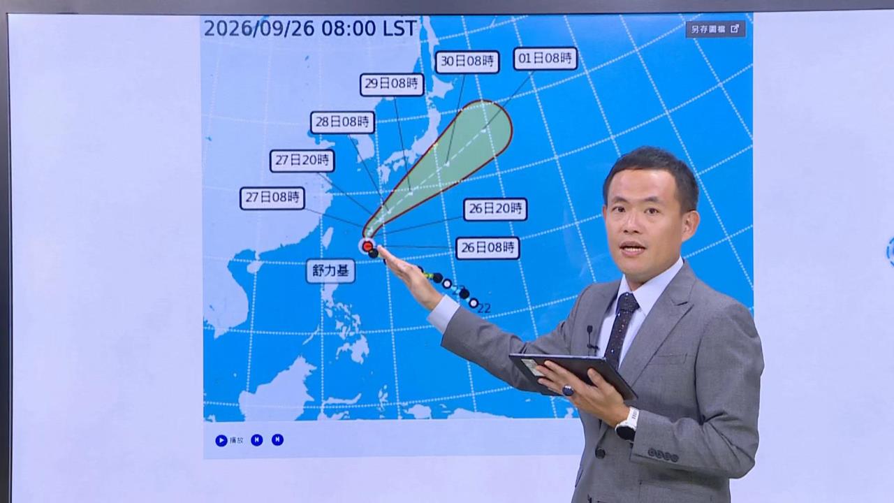 快新聞／「舒力基」會來台灣？估這時間轉中颱　氣象署揭最新路徑