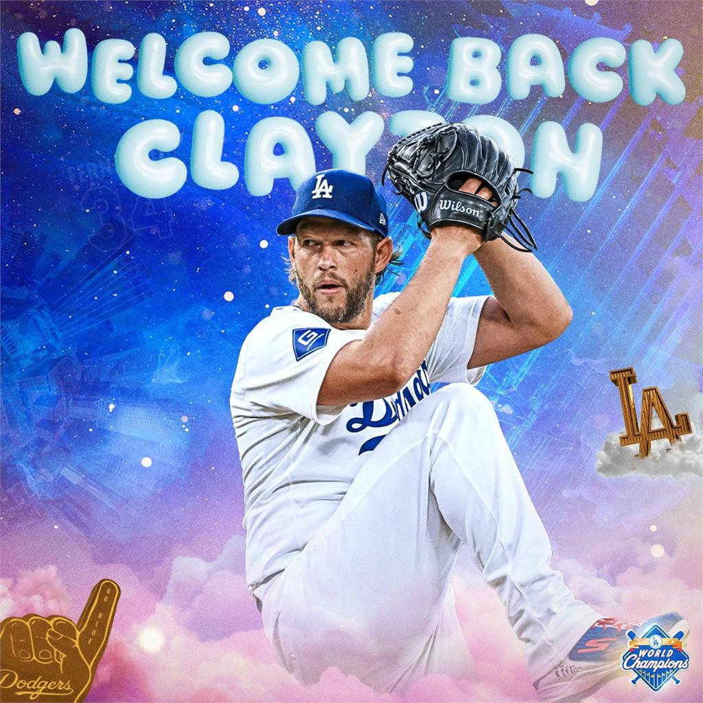 MLB(影)／柯蕭返道奇獲聯盟讚「傳奇大曲」回歸　美媒卻逆風翻「啤酒肥肚」