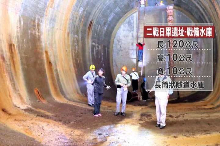 高雄半屏山內 竟藏足球場大戰備水庫遺址