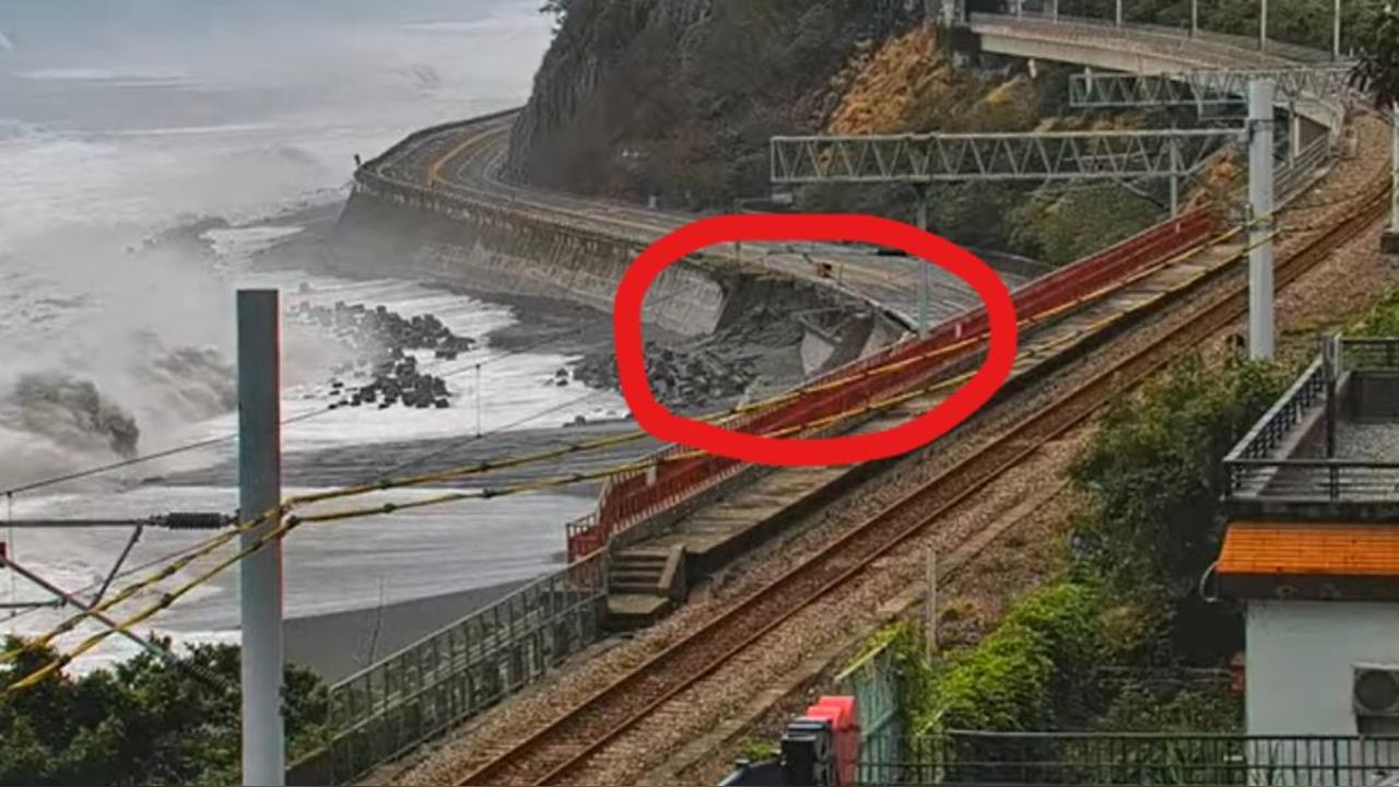 快新聞／畫面曝光網嚇壞！多良車站驚傳地基遭大浪掏空　公路局急澄清：僅覆土流失