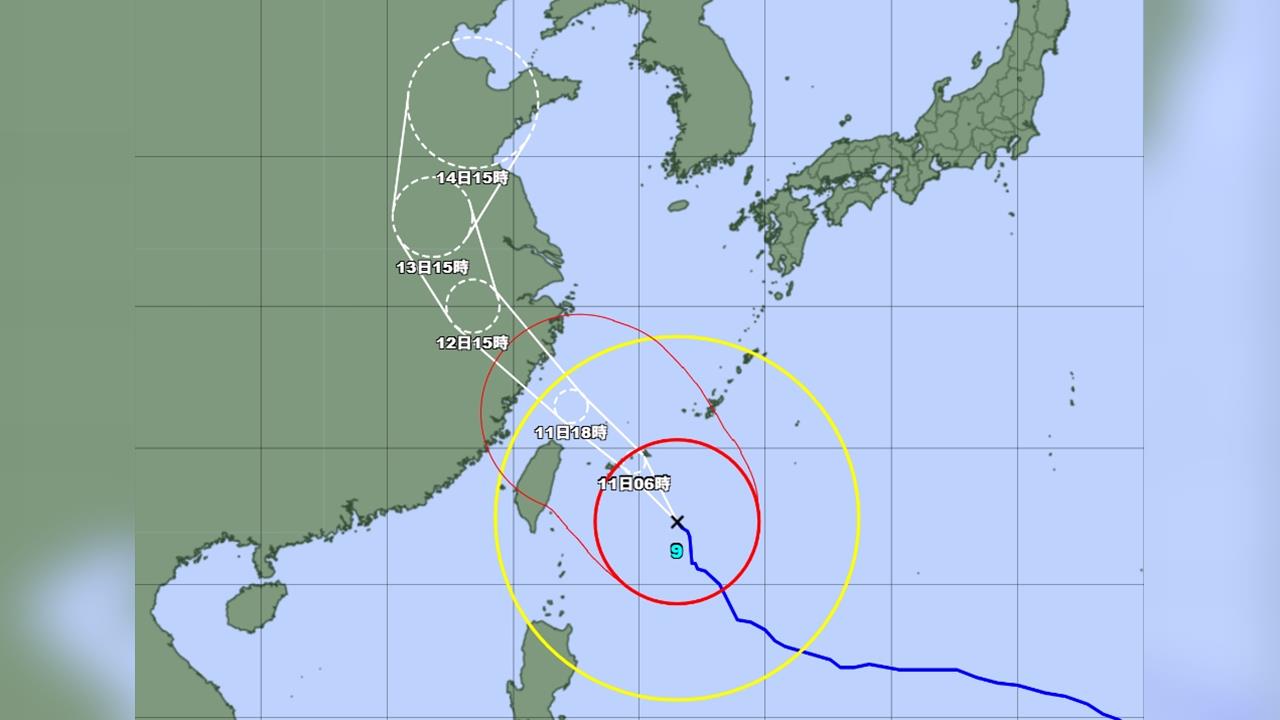 巴威逼近台灣、沖繩 日本本州連日破35度高溫