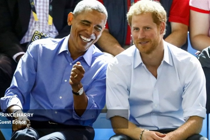 哈利王子客串主持訪歐巴馬 快問快答笑料百出