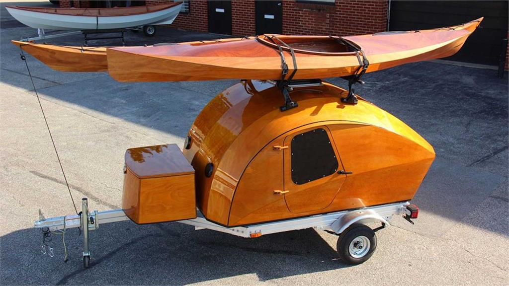 這款木製淚滴型露營拖車　能讓任何玩家自行打造