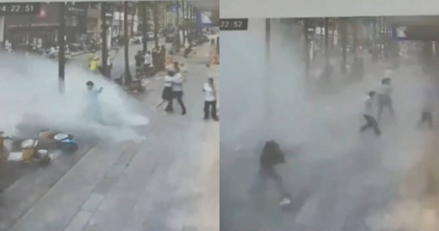 緬甸強震!雲南馬路突現巨浪 她急逃亡:水沙瞬間把人淹沒
