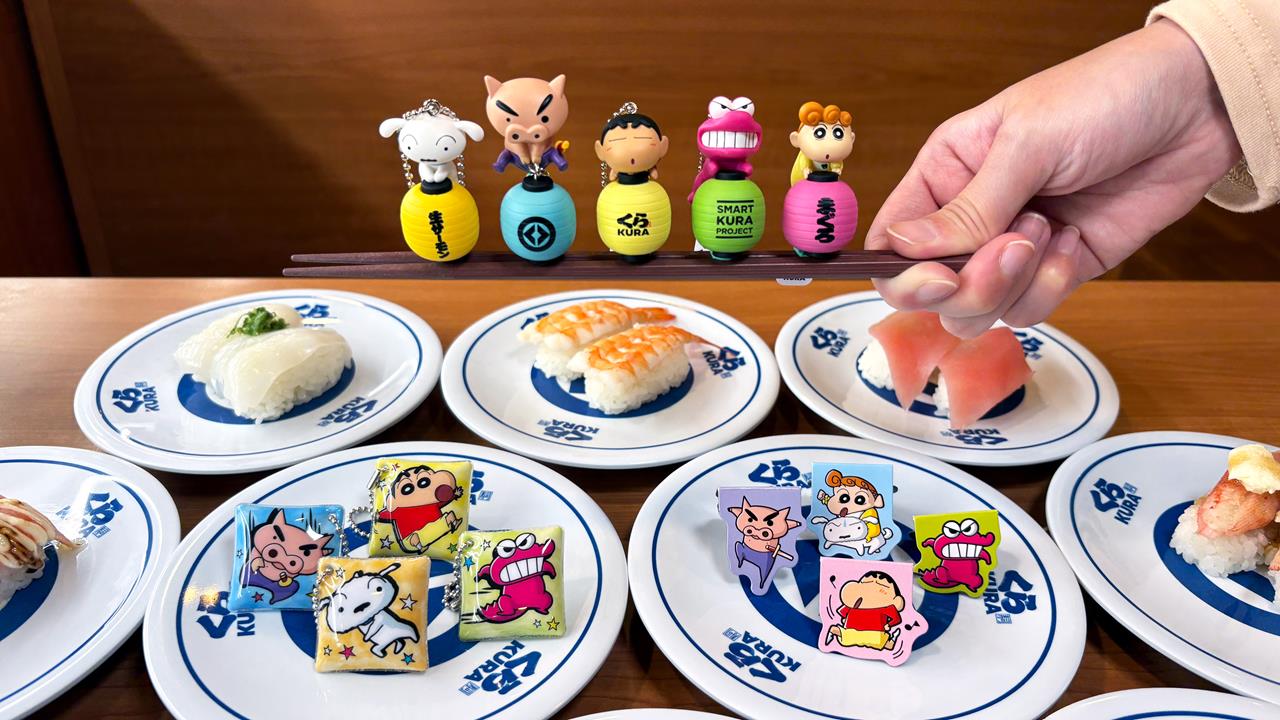 連鎖餐飲大搶新年商機　蠟筆小新壽司扭蛋、海陸火山披薩
