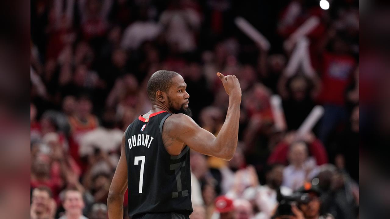 NBA(影)/死神鐮刀手起刀落!火箭巨星KD「死之三分」射下前東家太陽賽後吐怨氣