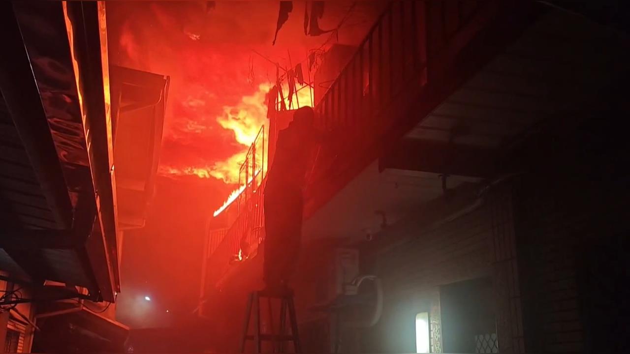 台中烏日暗夜惡火！　連燒12戶1女遭困火場不幸罹難