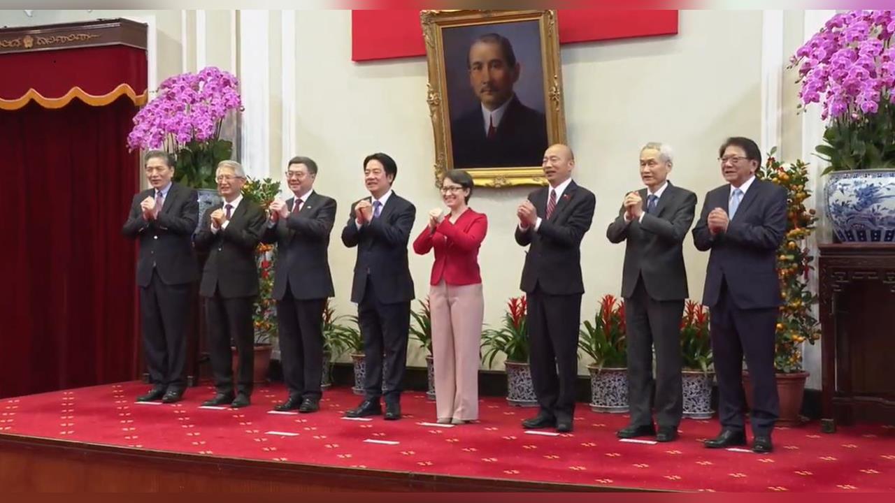 快新聞/五院院長都來了!賴清德感謝韓國瑜「人未到聲先到」:用1字點出方向