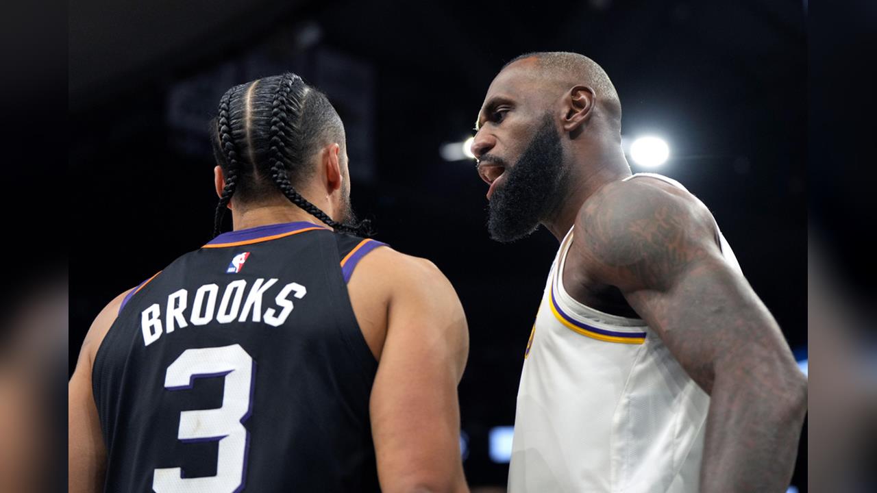 NBA(影)/我們就是在競爭而已!詹皇談與死對頭布魯克斯的肉搏戰