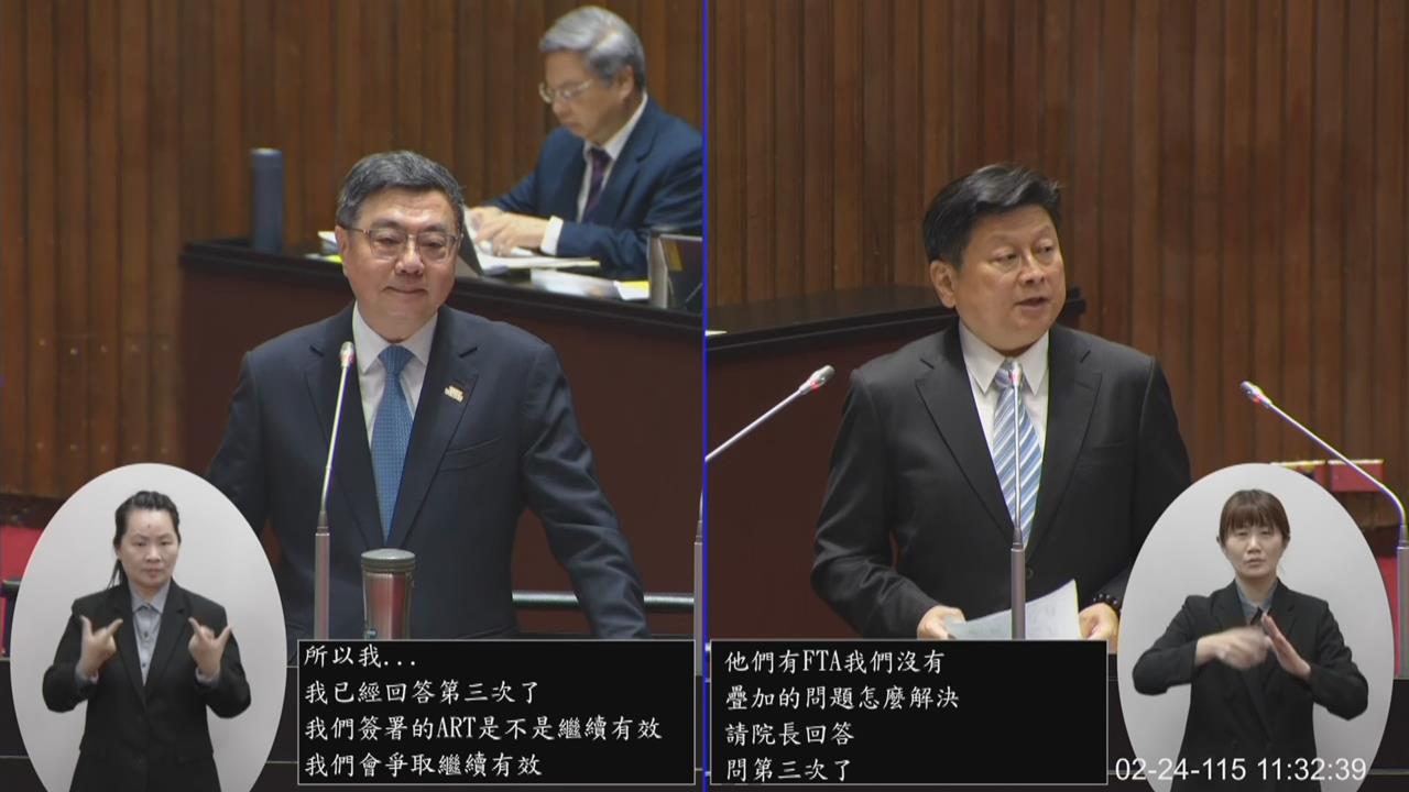 快新聞／傅崐萁稱關稅談判「關起門一家獨大」　卓榮泰不忍開嗆了