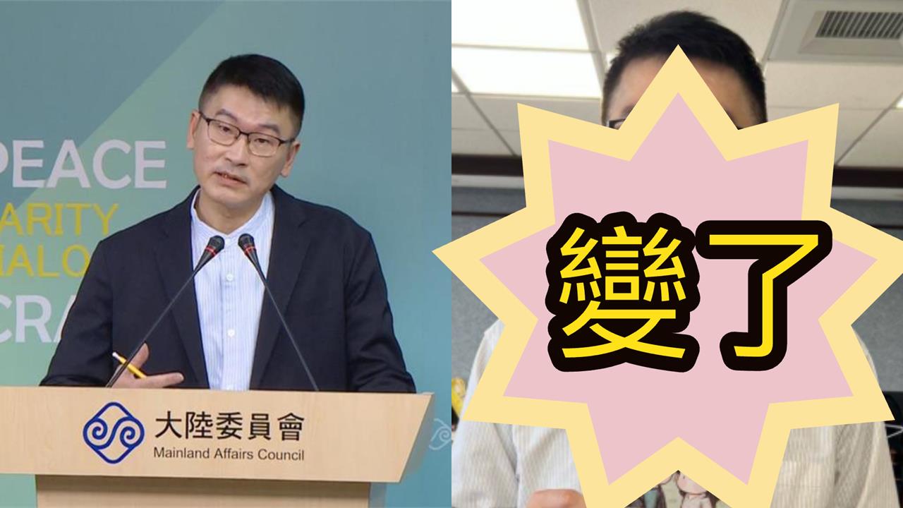 陸委會「冷面戰將」梁文傑變了!午休空檔「罕露甜笑」反差狀態流出