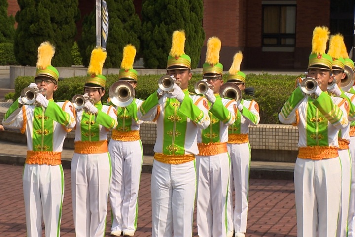 古弟大挑戰！陸軍秀樂旗、戰鼓 為全運會暖身