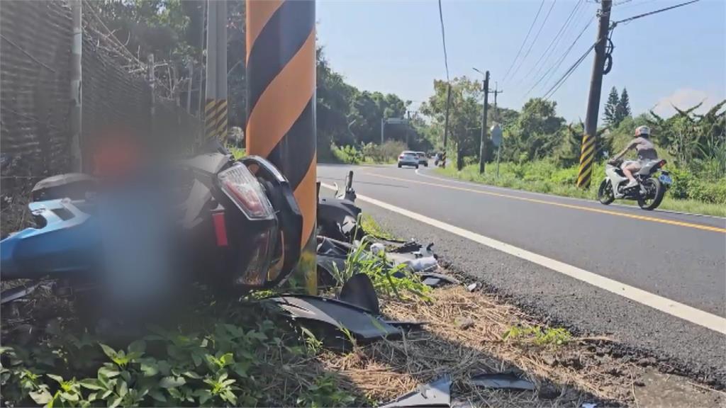 2大學生苗栗撞電桿亡！　同電桿發生多起死亡事故地方盼改善