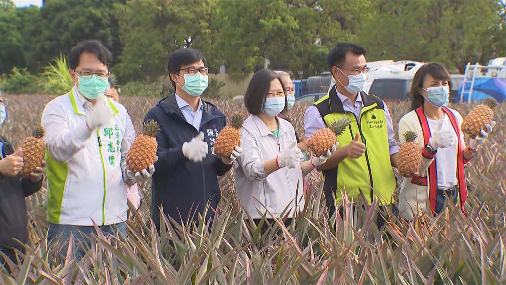 府院三巨頭鳳梨保衛戰！ 趁機外銷 蔡：台不只晶片還有鳳梨