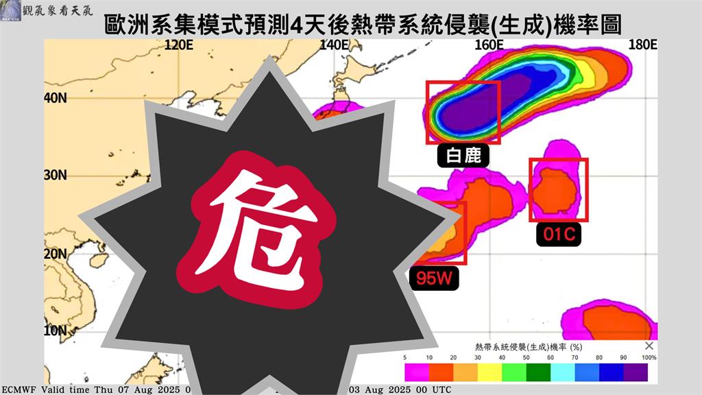 西南氣流炸雨7天又有新颱風來了？專家鬆口「撲台路徑預測」生成機率曝光