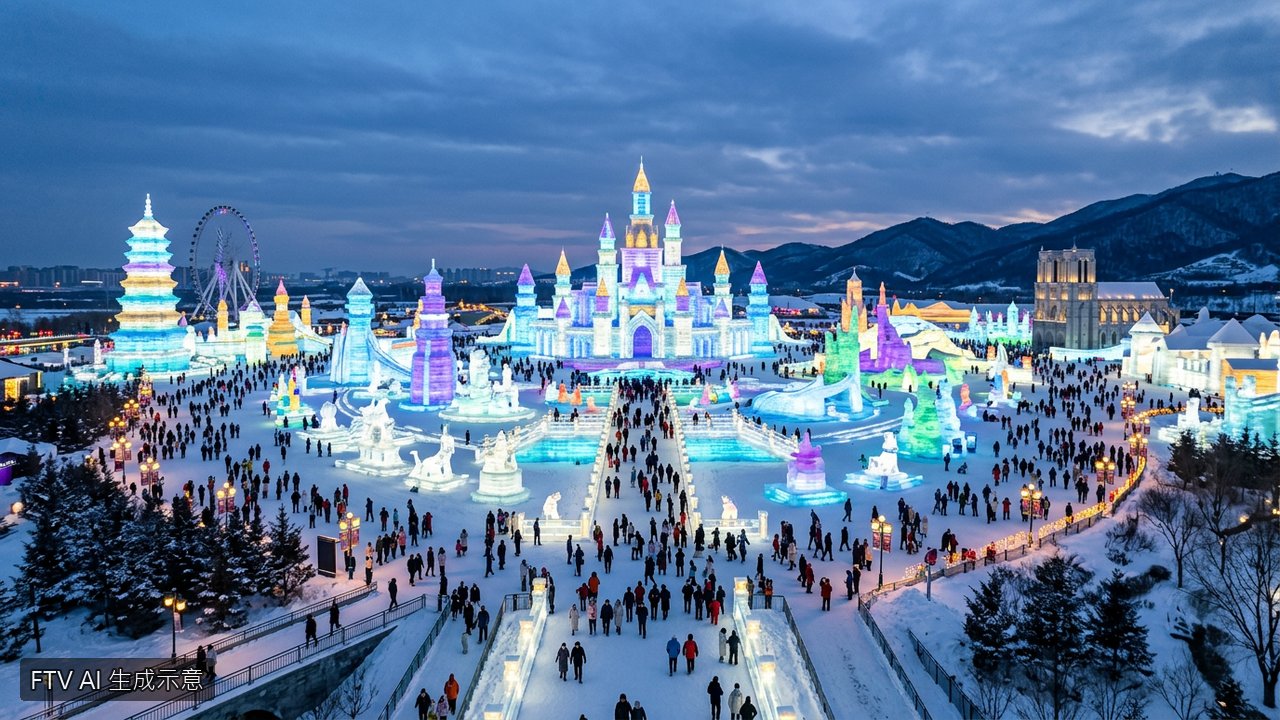 哈爾濱冰雪大世界攜手迪士尼　打造冰雪奇緣主題區