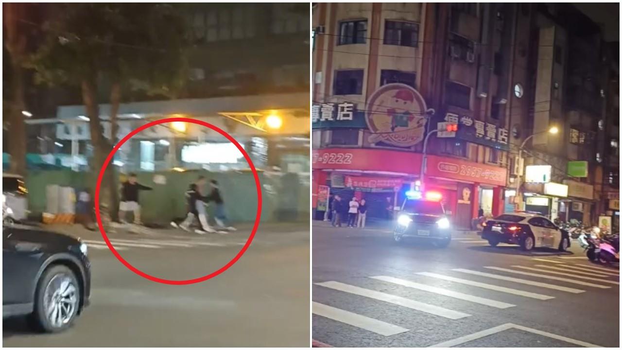 快新聞/公親變事主?板橋暗夜行車糾紛「2男大打出手」 勸架民眾也參戰