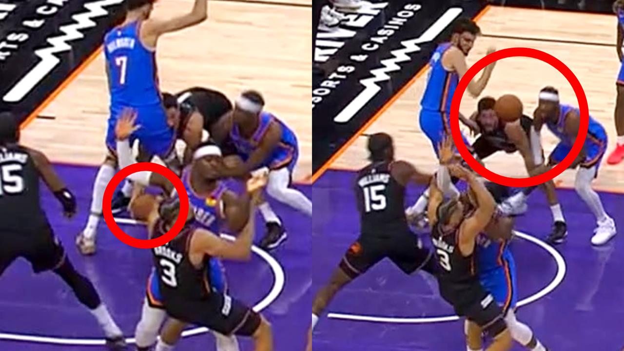 NBA(影)/看完絕對「蛤」出來!布克從「對手胯下」妙甩神奇小球、助攻隊友取分