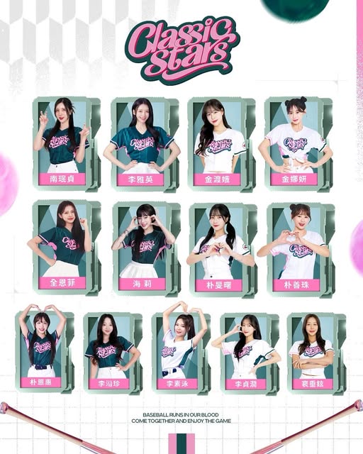 經典賽/李雅英等13位韓國女孩組成夢幻陣容 資格賽合體CT Amaze為台灣應援