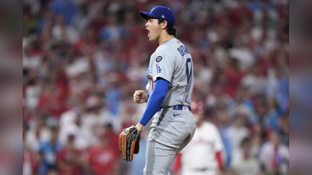MLB(影)／頂住客場萬人噓聲！大谷致意展風度  三振全壘打王史瓦伯後振臂歡呼