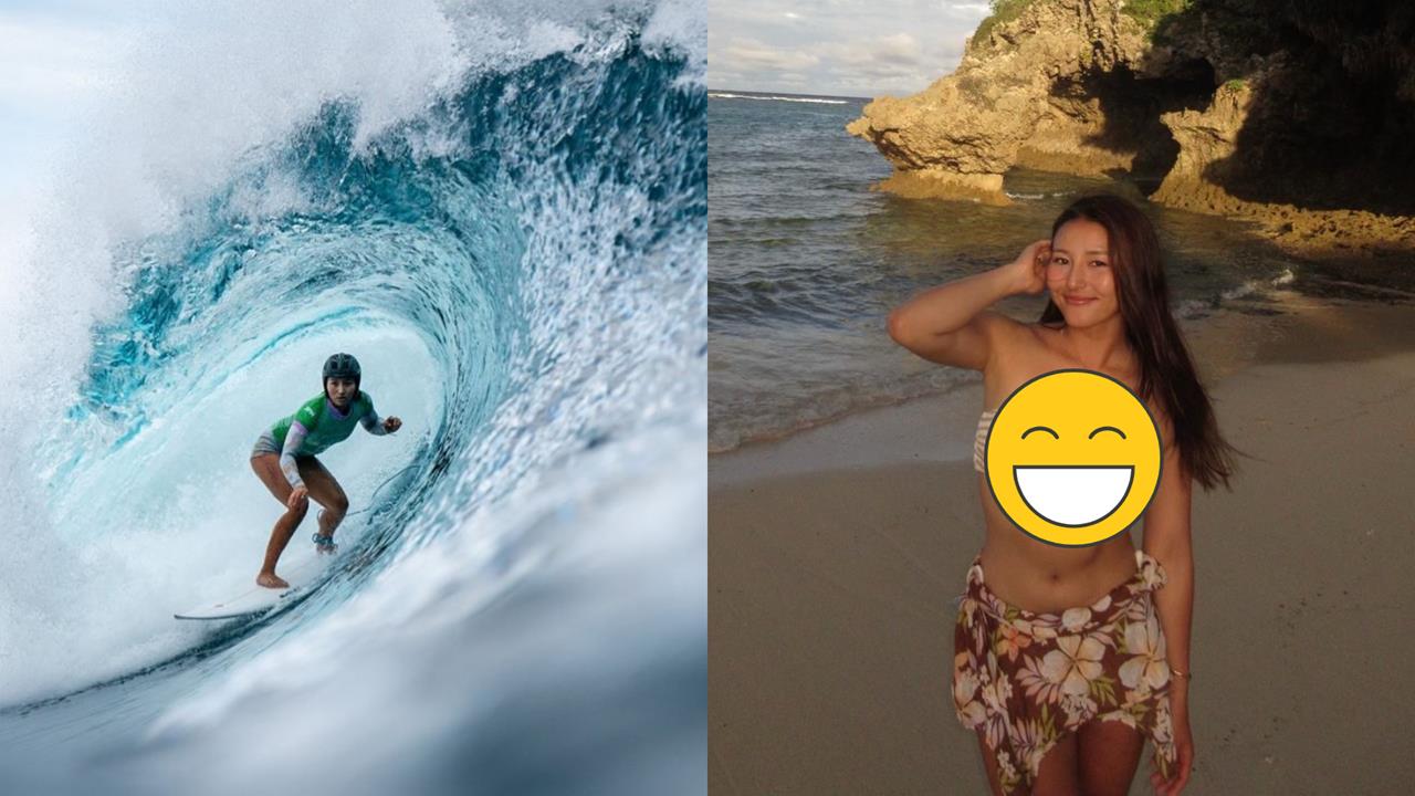 運動美女(影)／日本衝浪女神太辣！松田詩野比基尼美照曝光　球迷驚呼「根本美人魚」