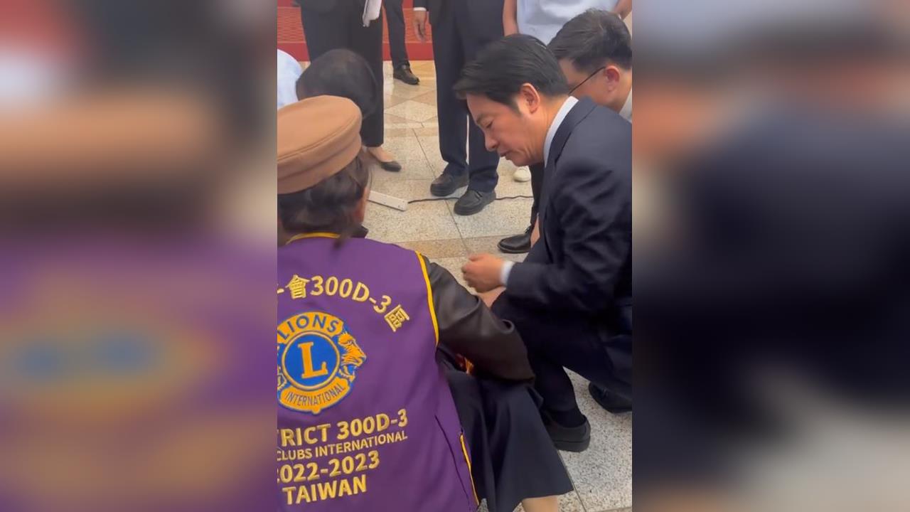 快新聞/獅子會成員參觀總統府昏倒!賴清德秒變「賴醫生」診斷 畫面曝光