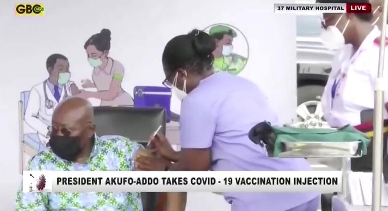 快新聞／COVAX「免費接種」全球第一人 非洲迦納總統率先施打武肺疫苗