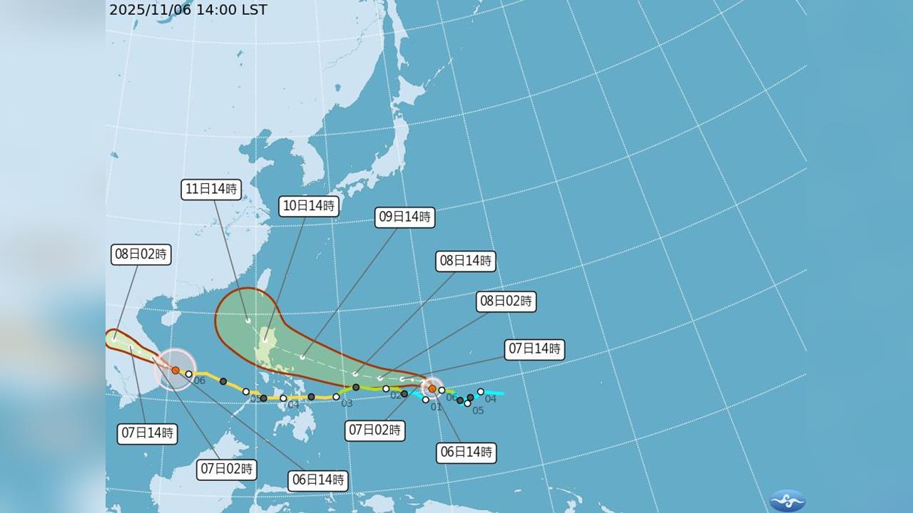 快新聞/「海鷗」升級強颱 「鳳凰」恐直撲台灣!氣象署曝最新路徑