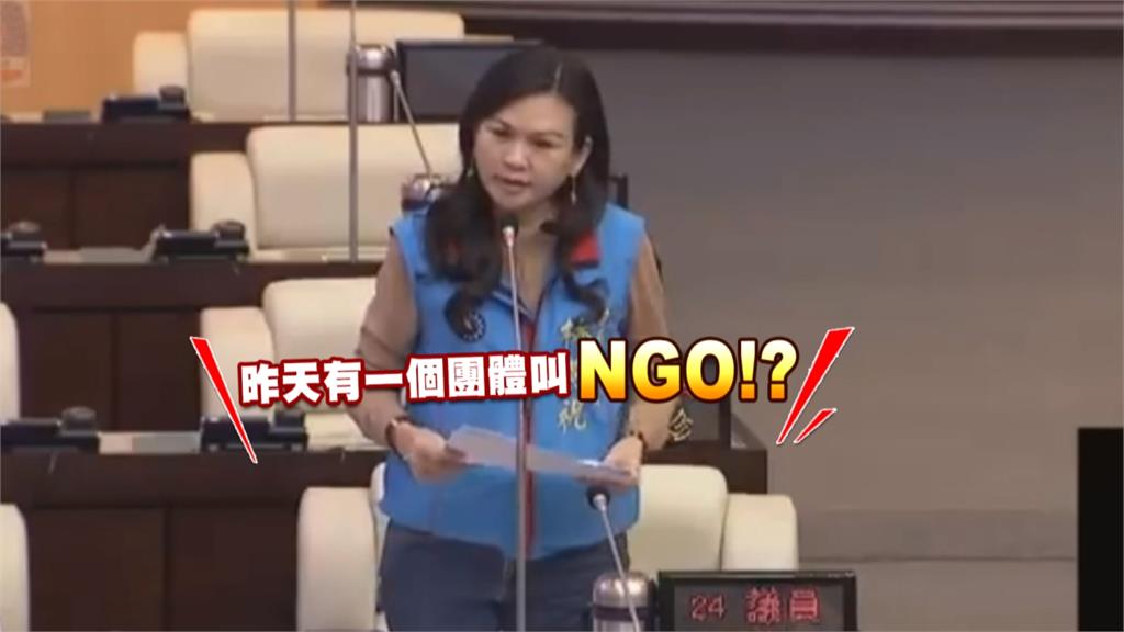 「有個團體叫NGO」 國民黨市議員鬧笑話