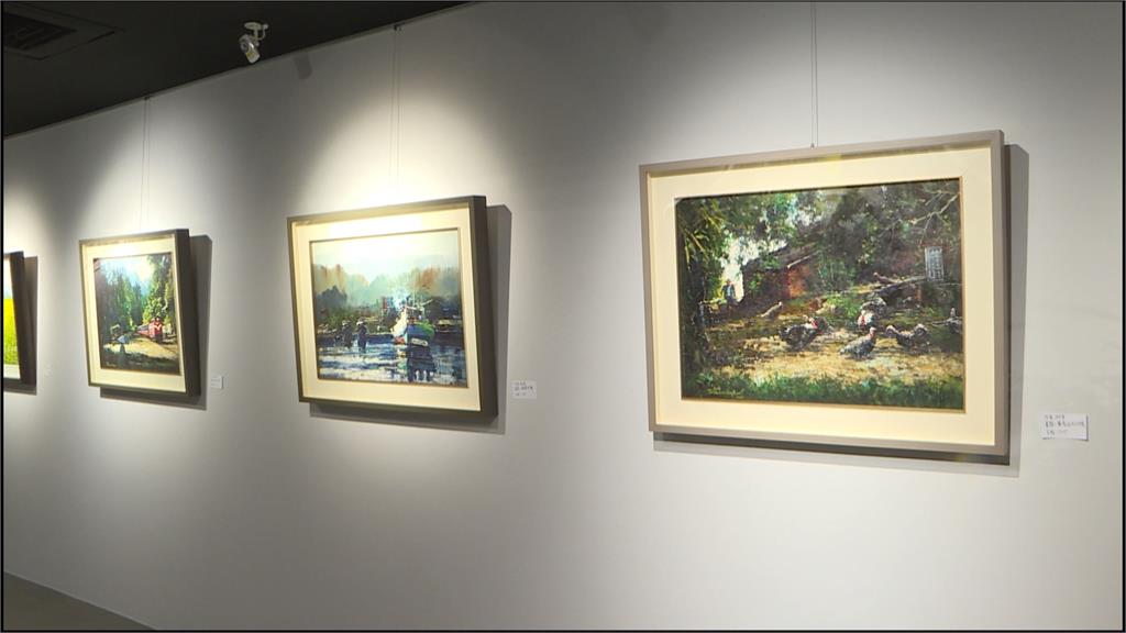 鄉土油畫家林榮談創作理念　落款代表台灣驕傲