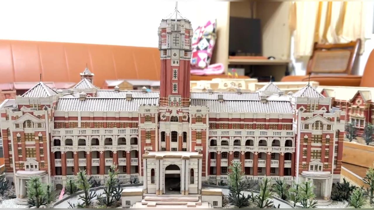 活到老學到老！　神級微縮工藝　台中90歲阿嬤手作打造迷你總統府