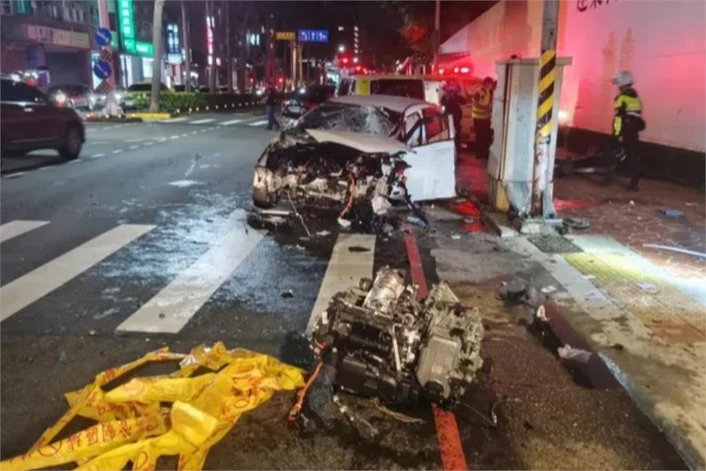 桃園毒駕狂飆撞死2路人「引擎都噴飛」　肇事毒犯傷重不治