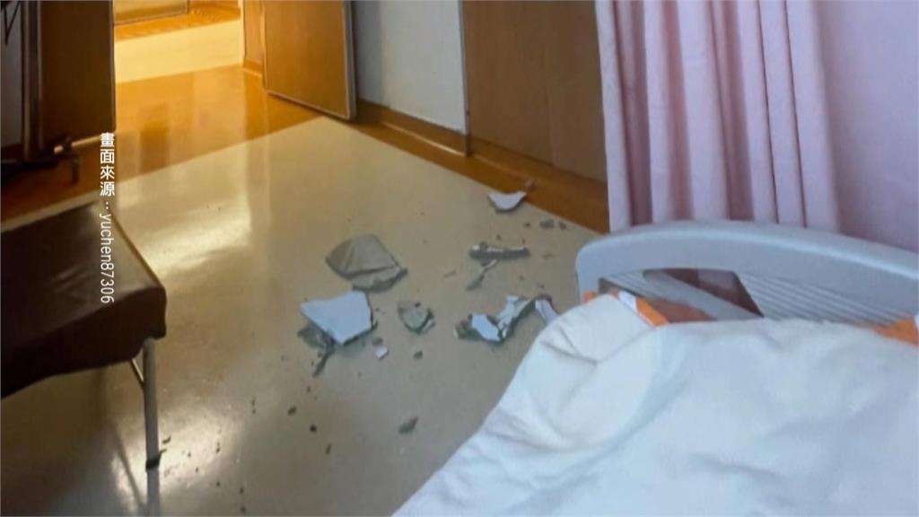驚魂一夜！台大兒醫剖腹產住院　　半夜天花板塌落