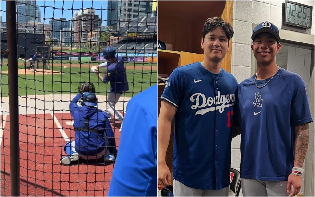 大谷翔平實戰投打練習　對上台灣混血小將！柯敬賢：新成就解鎖