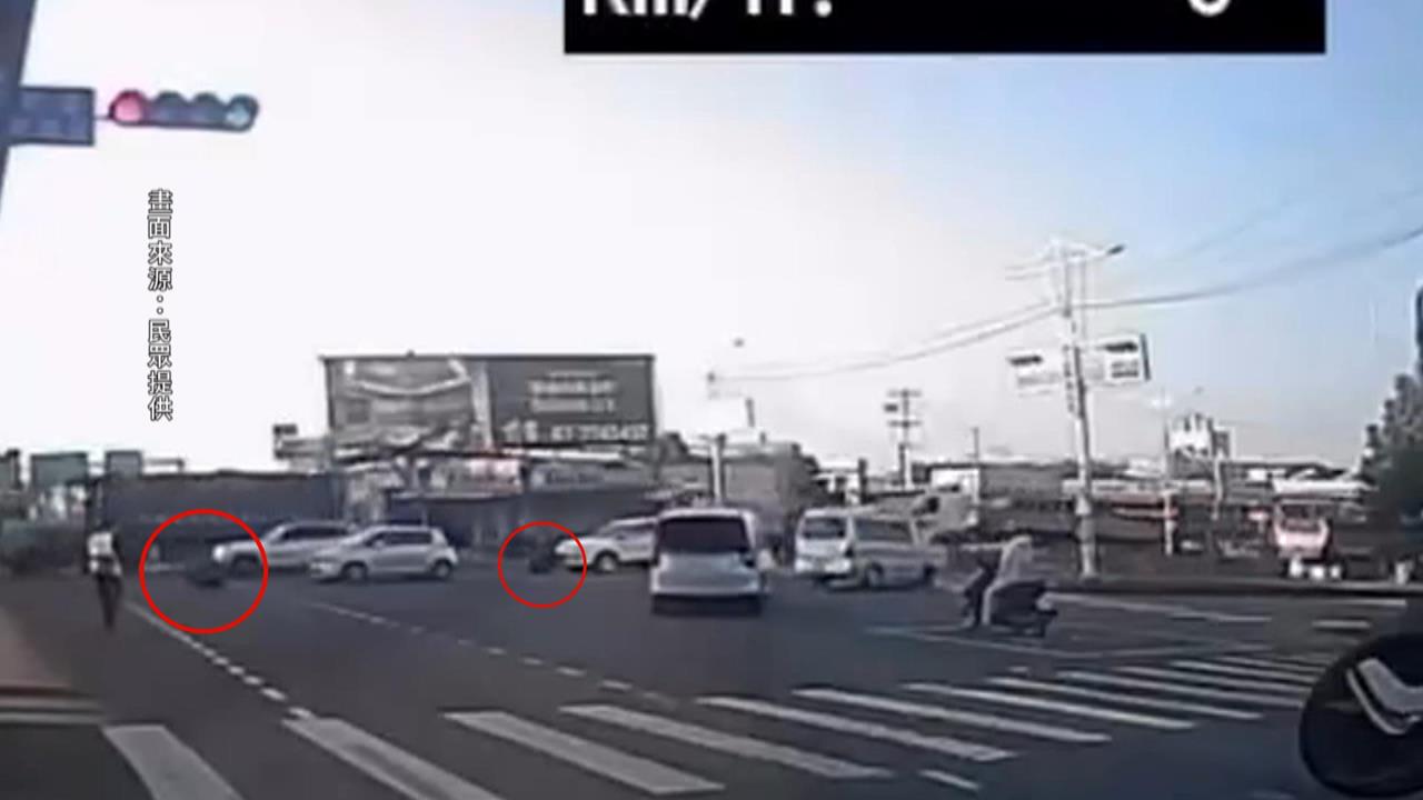 驚險! 聯結車"車輪突脫落"砸中3車 幸無人受傷