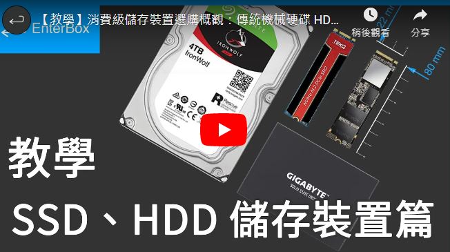 【教學】消費級儲存裝置選購概觀：傳統機械硬碟 HDD、固態硬碟 SSD