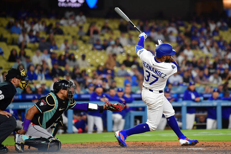 MLB(影)／赫南德茲開轟道奇逆轉勝！大谷翔平熄火中斷連3場敲安