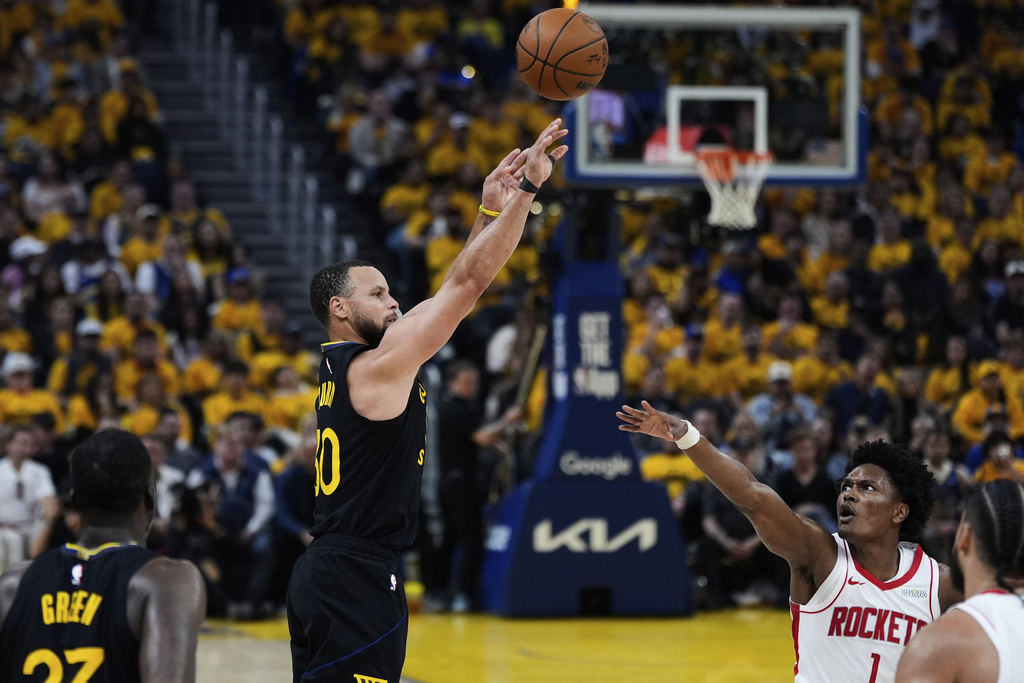 NBA(影)／柯瑞6顆三分球29分無力關門！火箭擊敗勇士將戰線逼到第七場