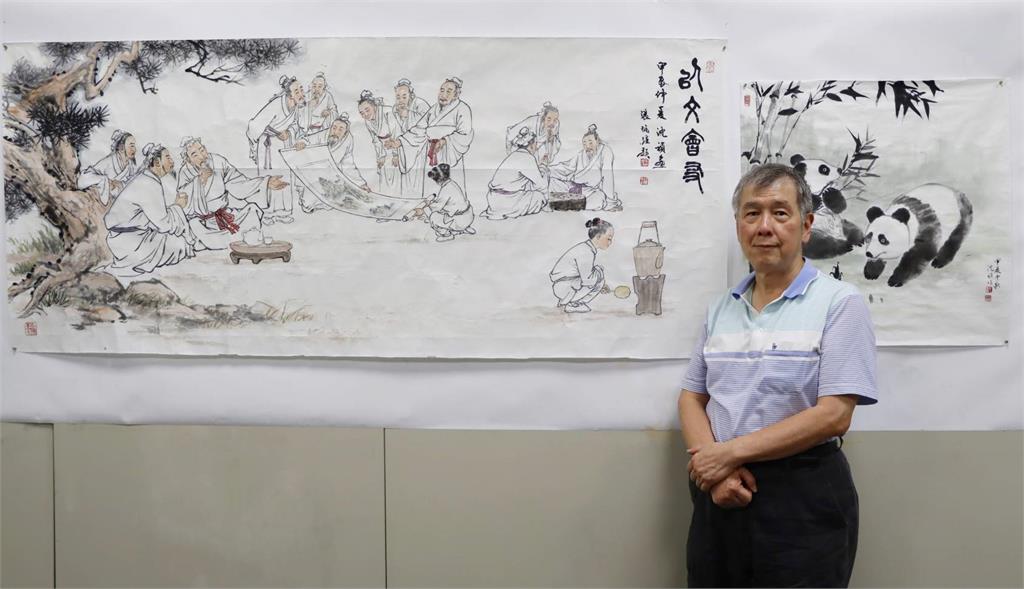 【淡江傳真】紅樓夢郵票熱銷　中華郵政第14度邀淡江駐校藝術家沈禎繪製