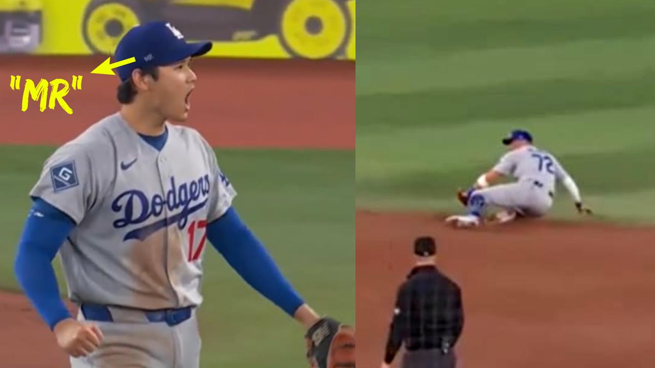 MLB(影)／帽子字樣超暖！羅哈斯「扛喪父之痛」秀美技攔截　大谷狂讚：好樣的