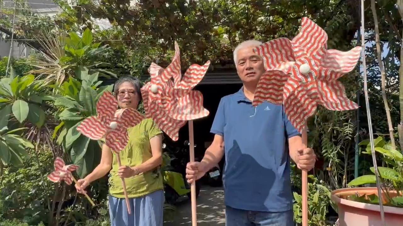 鹿港老爸打造千支洋流專屬風車　全因女兒一句話甘願成傻瓜爸爸