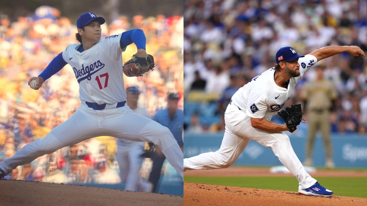 MLB(影)/英雄惜英雄!「投手大谷」獲賽揚神獸「書僮」柯蕭盛讚「全世界唯一」
