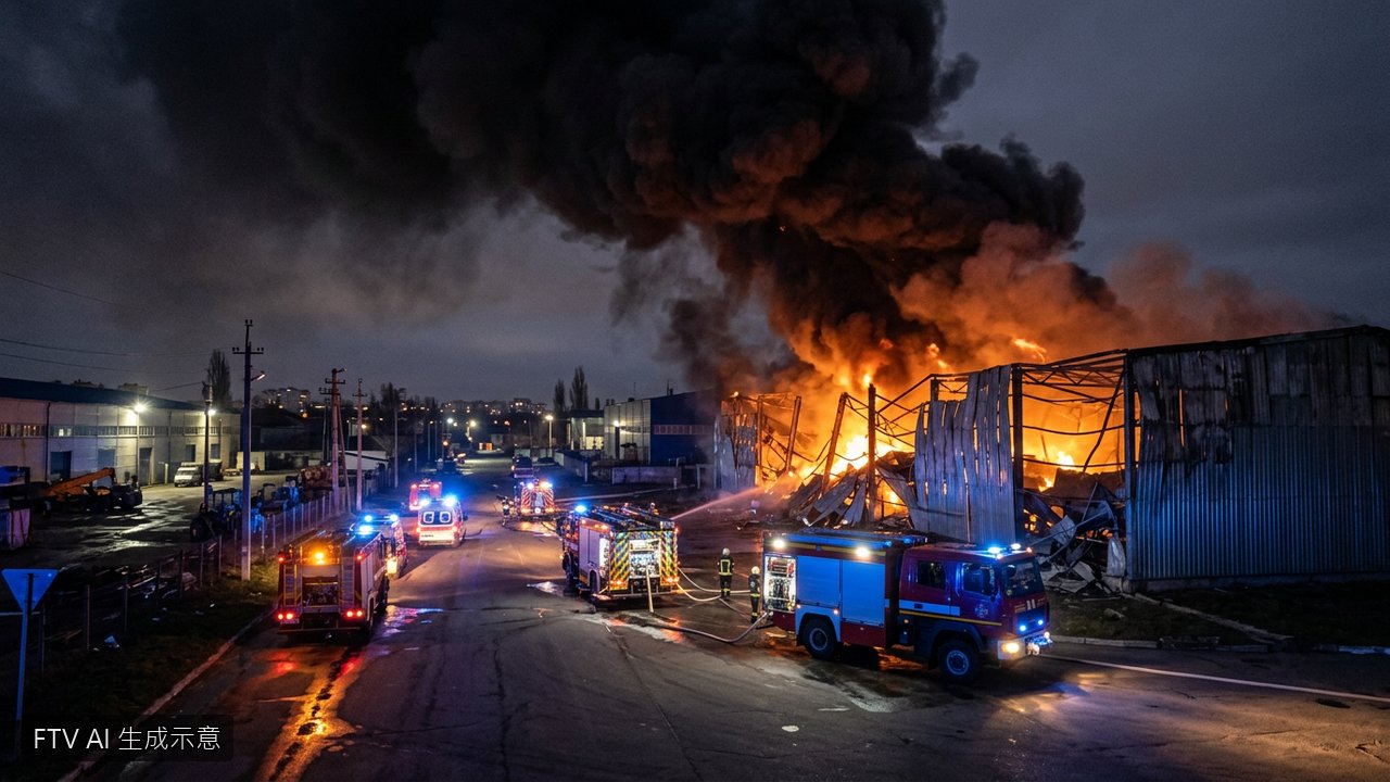 俄軍無人機夜襲基輔倉庫引發連環爆炸　疏散逾200人