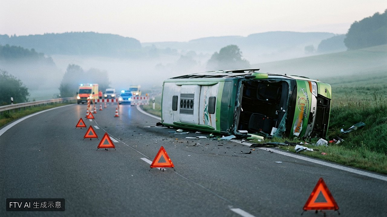 赴德參加啤酒節遇死劫　遊覽車翻覆釀菲律賓客2死8重傷