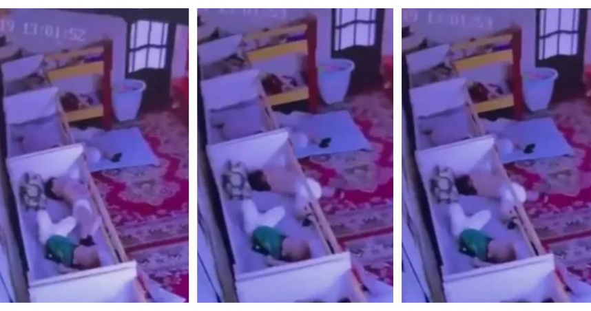 2歲童幼園午睡翻身「頭卡床圍」吊掛半小時喪命 現場竟無人看護