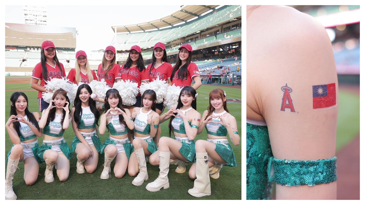 啦啦隊／睦那京領軍「洋基女孩」前進洛杉磯MLB主場！美國球迷瘋拍：太可愛了吧！