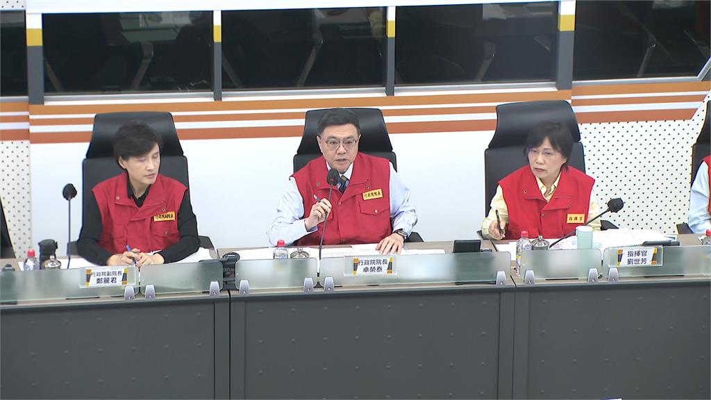 新內閣首颱來襲！卓榮泰連線地方縣市長　關心颱風整備