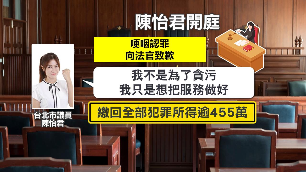 北市議員陳怡君涉貪收賄判決出爐 能不能選連任?黨中央可能這決定