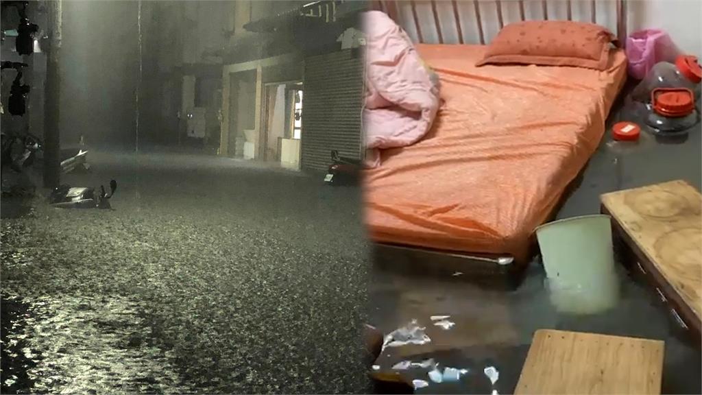 大雷雨狂炸！新竹多起民宅淹水至小腿　「返家如溯溪」網嚇：比颱風可怕