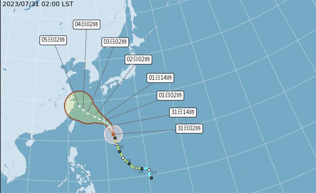 快新聞／中颱卡努接近「這些地區」留意長浪　今各地高溫32至34度